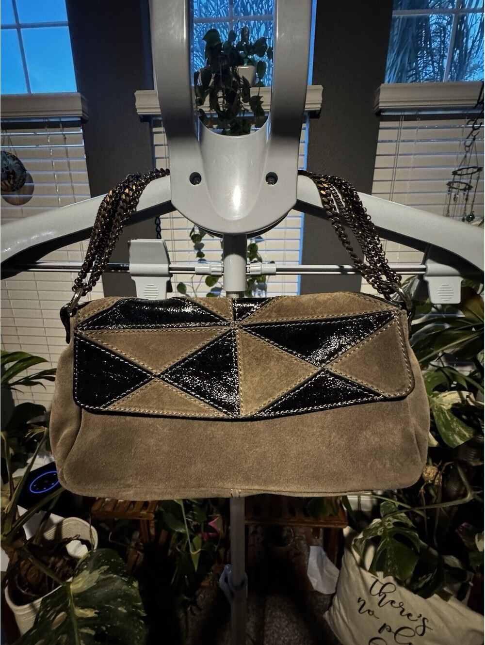 Vintage Laura DiMaggio Genuine Leather Made In Italy Purse W/ Adjustable Strap